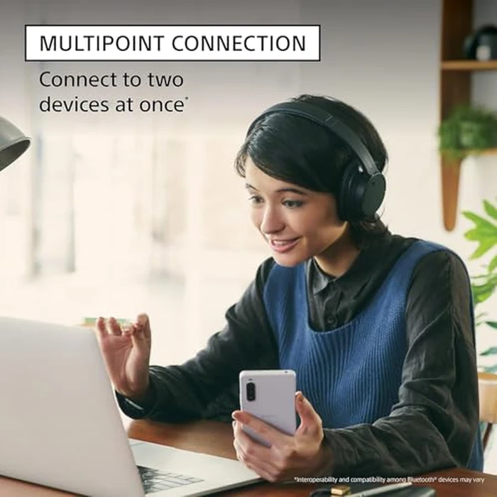 Sony WH-CH720N Noise Cancelling Wireless Headphones Bluetooth Over The Ear Headset with Microphone and Alexa Voice Control, O/S, Blue by Sony - Image 4