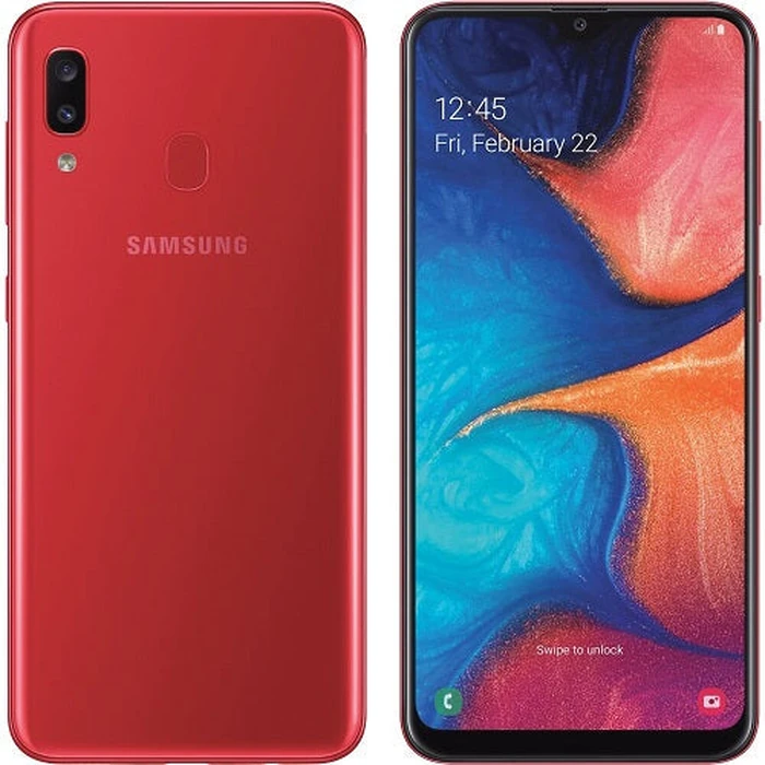Galaxy A20 - 32GB - 1 Physical SIM - Red - AT&T by Samsung - Refurbished - Excellent condition