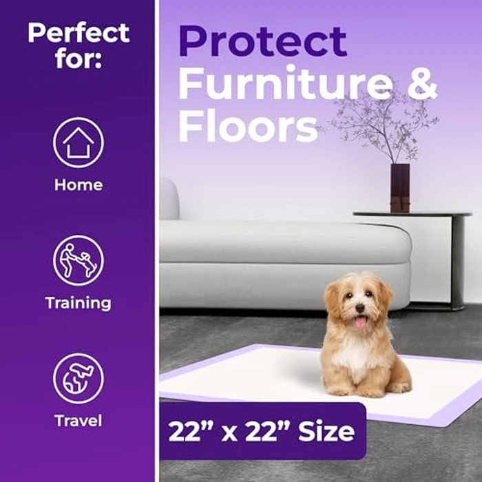 GREEN LIFESTYLE Pee Pads - Super Absorbent & Leak-Proof Pee Pads for Dogs - Puppy Pads - Waterproof Dog Pads, Dog Training Pads for Cats, Rabbits (Pack of 80 - 22x22) by GREEN LIFESTYLE - Image 3