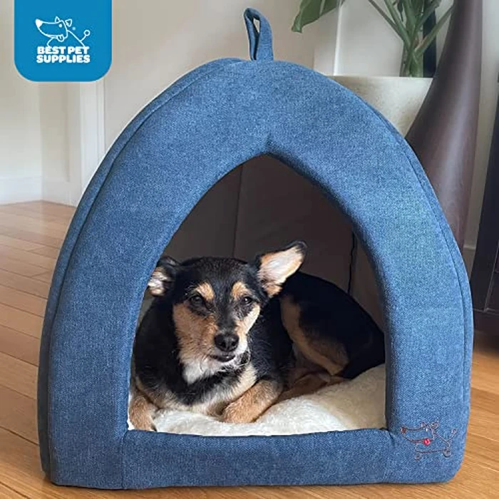 Best Pet Supplies Best Pet SuppliesPet Tent-Soft Bed for Dog & Cat, Inc, Inc. - Navy, 16" x H: 16" by Best Pet Supplies - Image 5