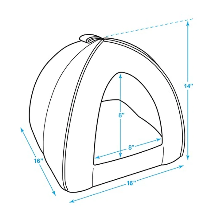 Best Pet Supplies Best Pet SuppliesPet Tent-Soft Bed for Dog & Cat, Inc, Inc. - Navy, 16" x H: 16" by Best Pet Supplies - Image 6