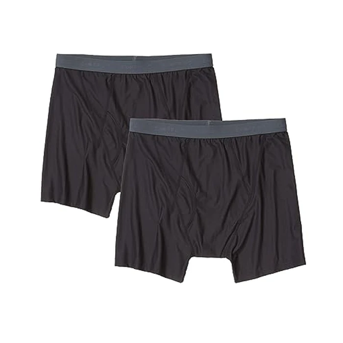 ExOfficio Men's Give-N-Go 2.0 Boxer Brief 6" - Cool and Breathable Underwear for Active Men - Pack of 2, Black, Small by ExOfficio - Used - Very Good condition