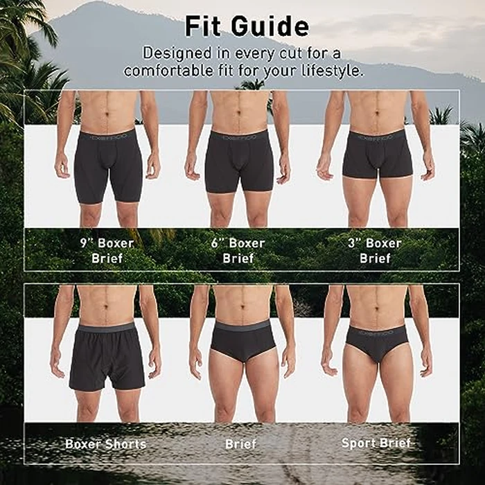 ExOfficio Men's Give-N-Go 2.0 Boxer Brief 6" - Cool and Breathable Underwear for Active Men - Pack of 2, Black, Small by ExOfficio - Image 5