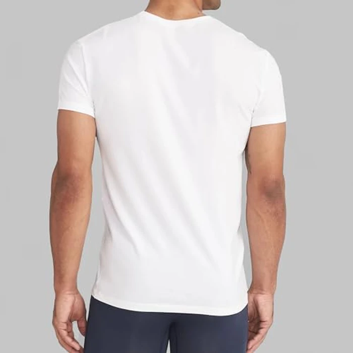 Tommy John Men's Second Skin 2.0 High Stylish V Neck Men's T-Shirt, Stay Tuck Design, Soft Comfortable Fit Premium Undershirt, Moisture Wicking Short Sleeve Mens T-Shirts, 3 Pack, White, XXL by Tommy John - Image 3