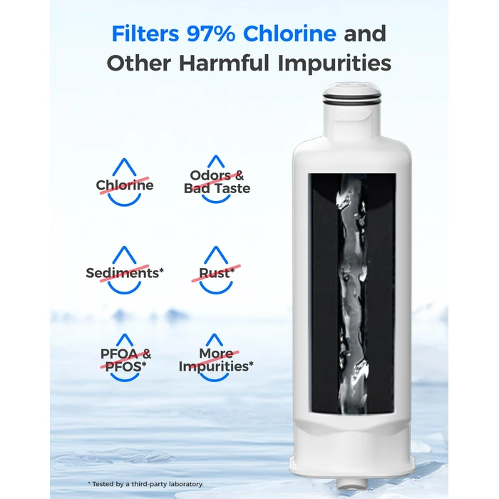 Waterdrop WD-F45 Replacement for Samsung(R) DA97-17376B, HAF-Qin/EXP, DA97-08006C, RF28R7201SR, RF28R7351SG, Refrigerator Water Filter, 3 Filters by Waterdrop - Image 3