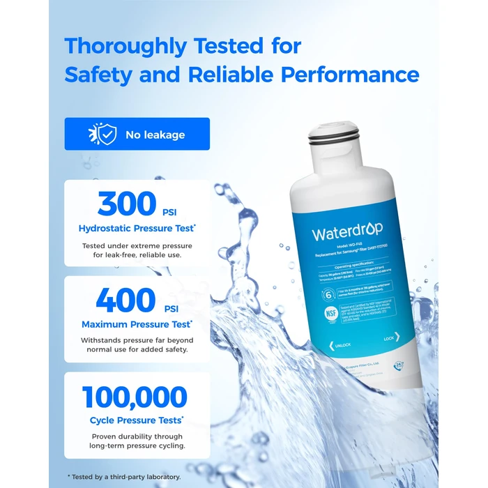 Waterdrop WD-F45 Replacement for Samsung(R) DA97-17376B, HAF-Qin/EXP, DA97-08006C, RF28R7201SR, RF28R7351SG, Refrigerator Water Filter, 3 Filters by Waterdrop - Image 6