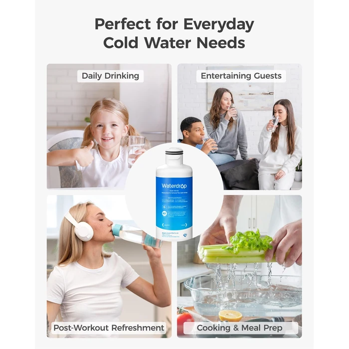 Waterdrop WD-F45 Replacement for Samsung(R) DA97-17376B, HAF-Qin/EXP, DA97-08006C, RF28R7201SR, RF28R7351SG, Refrigerator Water Filter, 3 Filters by Waterdrop - Image 9