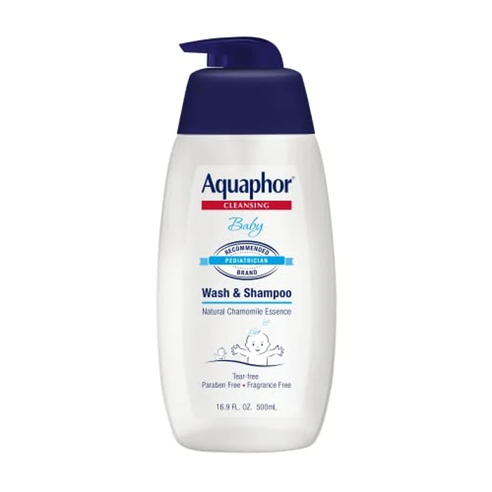 Aquaphor Baby Wash and Shampoo - Mild, Tear-free 2-in-1 Solution for Baby’s Sensitive Skin - 16.9 fl. oz. Pump by Aquaphor - Used - Like New condition - US$8.97