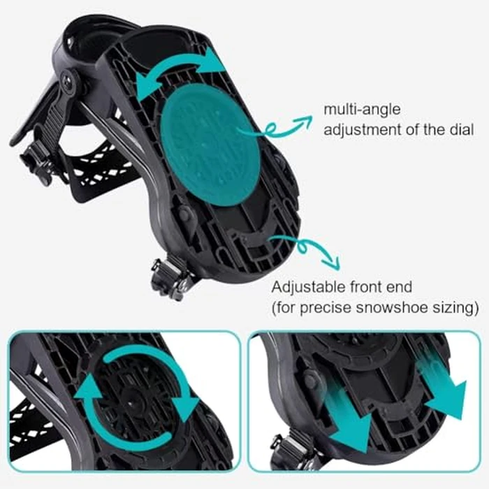 Snowboard Bindings Lightweight Snow Shoes Bindings Rear Entry Bindings for Men and Women Easy to Put on and Take Off (White, Medium) by SkyPath - Image 3