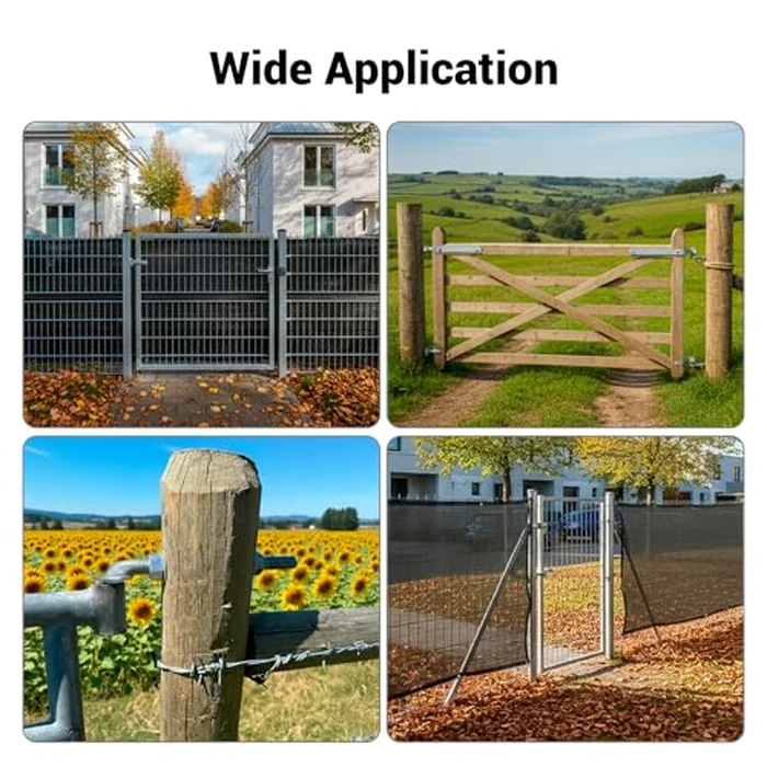 6" J-Bolt Post Hinge, Galvanized Steel Welded Gate Hinge with 5/8" Male Hinge Pin, Heavy Duty Chain Link Fence Hardware for Wooden Farm Gate, Barn Gate, 4 Pack by Bularie - Image 6