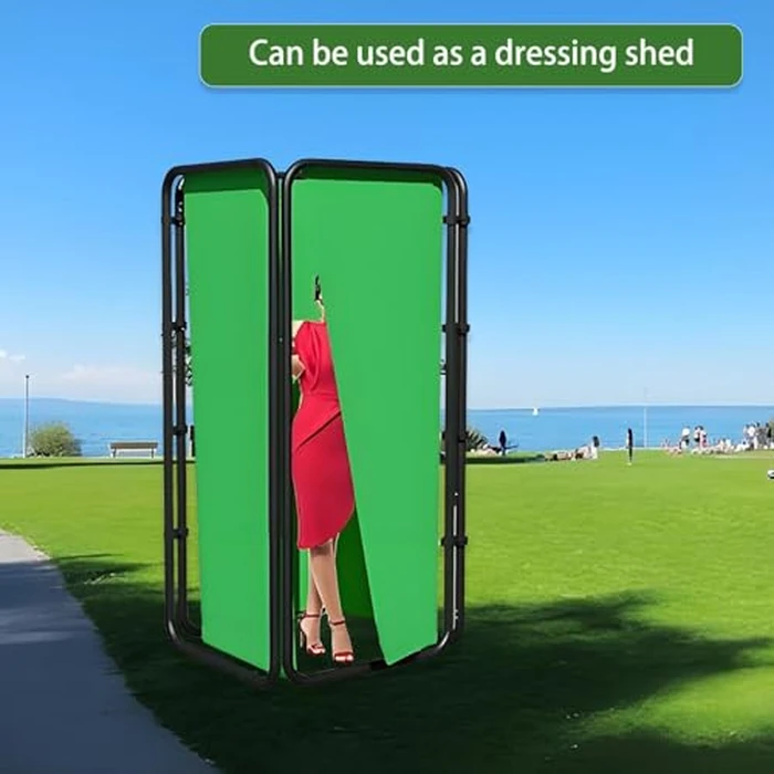 Barlezy 7.87ft x 13ft Green Screen Backdrop with Stand, Large Wrinkle-Resistant Green Backdrop w/Heavy Duty Backdrop Stand, Collapsible Photography Background for Photo Studio Shooting by Barlezy - Image 9