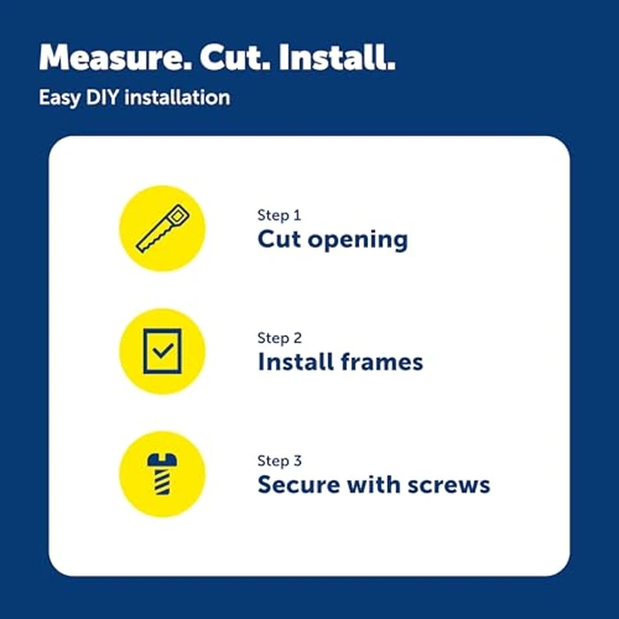 PetSafe Freedom Aluminum Pet Door for Dogs and Cats, Medium, White, Tinted Vinyl Flap by PetSafe - Image 8