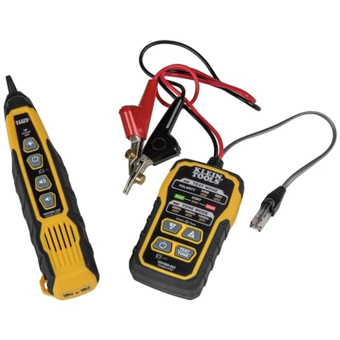 Klein Tools VDV500-820 Wire Tracer Tone Generator and Probe Kit Continuity Tester for Ethernet, Telephone, Speaker, Coax, Video, and Data Cables, RJ45, RJ11, RJ12 by KLEIN TOOLS - Used - Acceptable condition - US$74.68