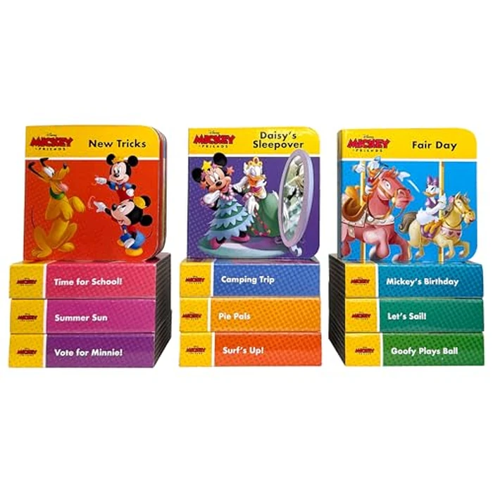 Mickey Mouse & Friends Mickey, Minnie and More! - My First Library Board Book Block 12-Book Set - PI Kids by PI Kids - Image 2