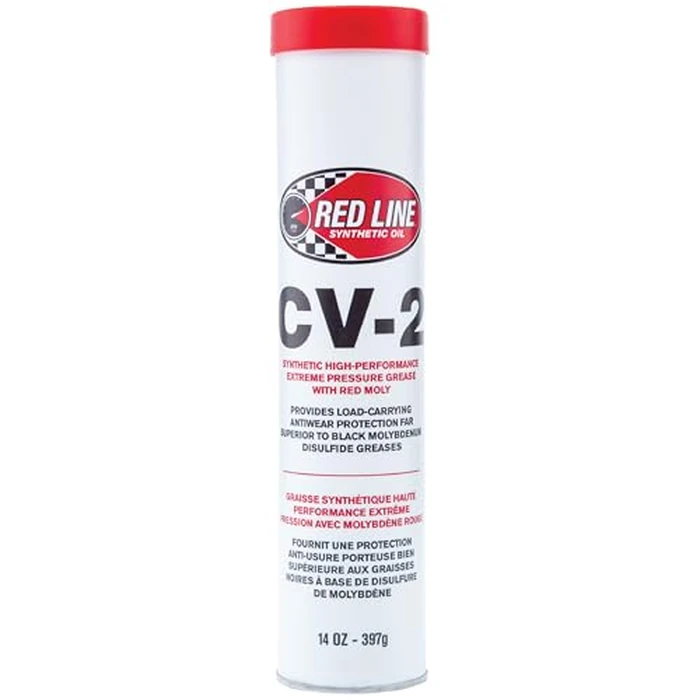 Red Line 80402 High Performance CV-2 Synthetic Grease Cartridge with Red Moly - 14 Ounce Tube by Red Line - Used - Like New condition