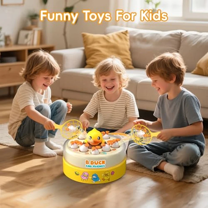 BDUCK+ Board Games for Toddlers, Kids Toys Jumping Ducks Game for Kids 4-8, 2 Players Family Board Game Interactive Educational Toy for Boys Girls, Birthday Gifts for Age 3 & Up by BDUCK+ - Image 5