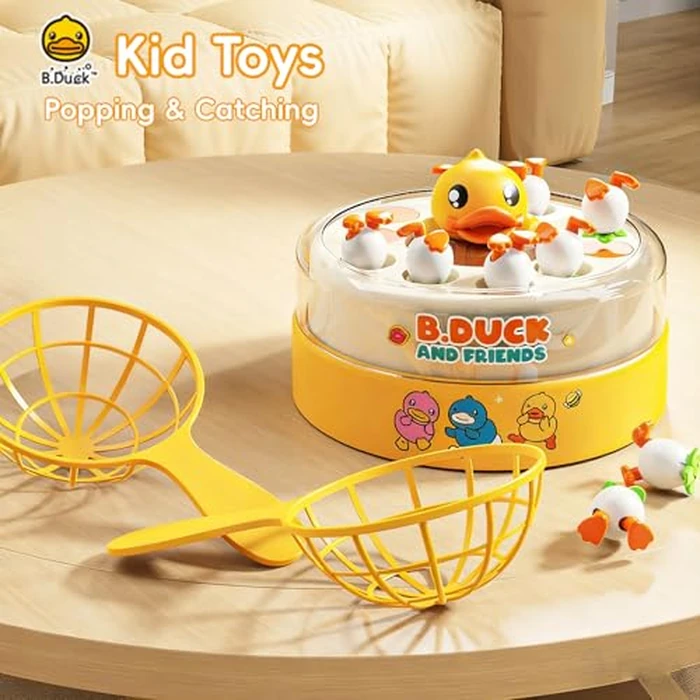 BDUCK+ Board Games for Toddlers, Kids Toys Jumping Ducks Game for Kids 4-8, 2 Players Family Board Game Interactive Educational Toy for Boys Girls, Birthday Gifts for Age 3 & Up by BDUCK+ - Image 7