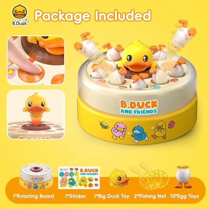 BDUCK+ Board Games for Toddlers, Kids Toys Jumping Ducks Game for Kids 4-8, 2 Players Family Board Game Interactive Educational Toy for Boys Girls, Birthday Gifts for Age 3 & Up by BDUCK+ - Image 8