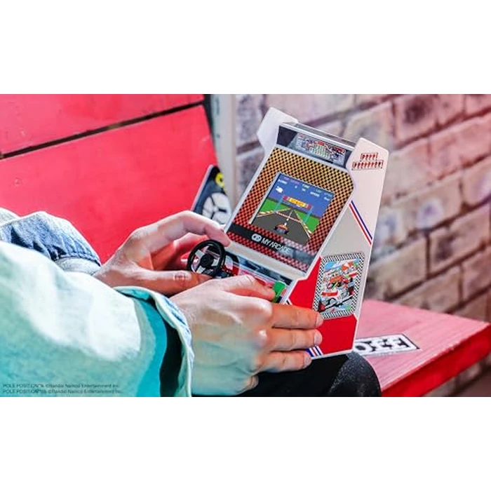 My Arcade Pole Position Racing Player: Handheld Game for Kids and Adults, 2 Games, Real Racing Controls, Portable Gaming, 3.5 inch Screen by My Arcade - Image 2