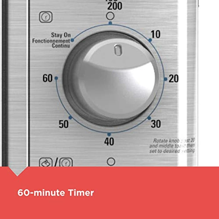 BLACK+DECKER Crisp 'N Bake Air Fry Countertop Convection Toaster Oven, XL Capacity, 8-Slice, 5-in-1, Fits 9” x 13” pan,12” Pizza, 60-Min Timer, Bake, Broil, Air Fry, Toast, Keep Warm, Stainless Steel by BLACK+DECKER - Image 6