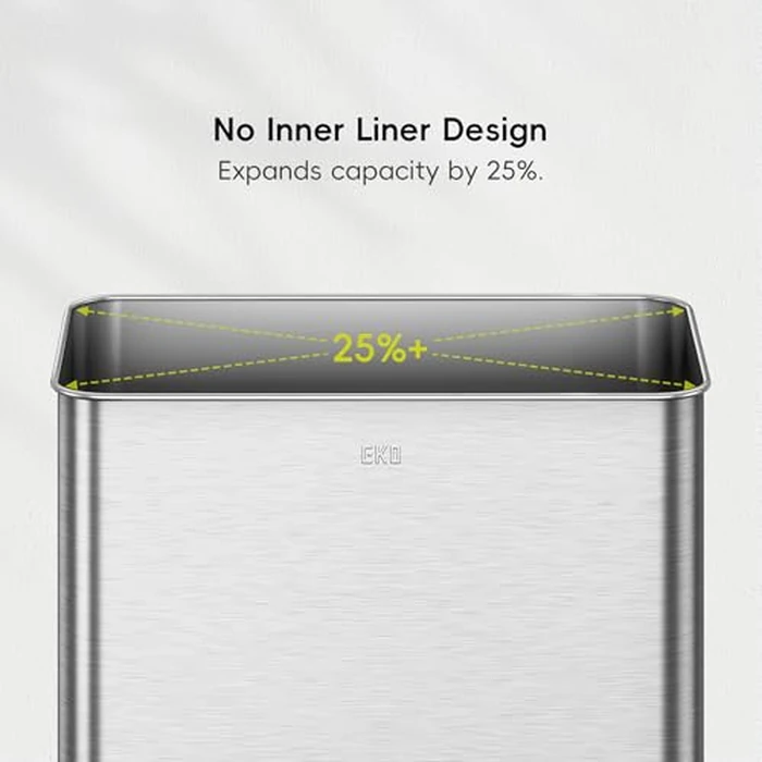 EKO Mirage X 80 Liter / 21.1 Gallons Motion Sensor Trash Can, Automatic Large Kitchen Trash Can Touchless, Stainless Steel by EKO - Image 6
