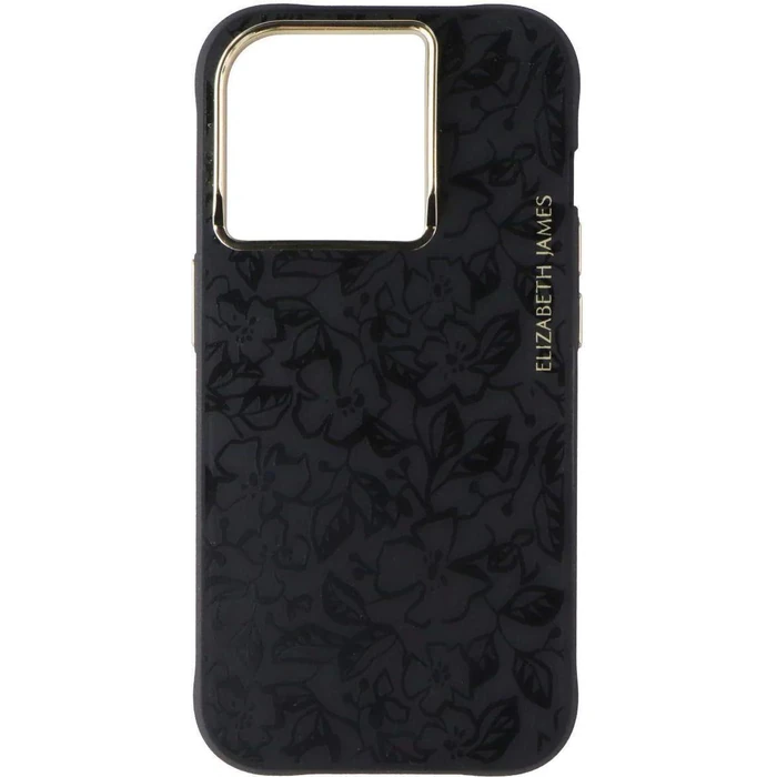 Elizabeth James Phone Case with MagSafe for iPhone 15 Pro - Black Floral by Elizabeth James - Refurbished - Premium condition - US$12.92