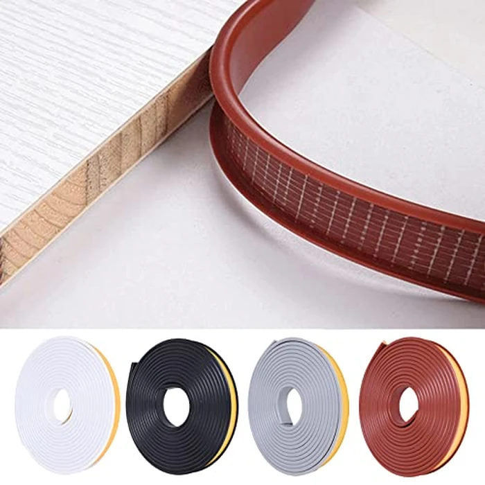 U-Shape Edge Banding, 16.4ft Self Adhesive Veneer Edging,TPE Flexible Furniture Edge Protector for Cabinet Repair Furniture Restoration (28MM, Black) by EVERDIJ - Image 7