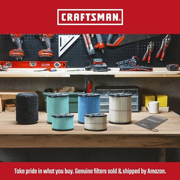 CRAFTSMAN CMXEVBE18595 16 Gallon 6.5 Peak HP Wet Dry Vac, Heavy-Duty Shop Vacuum Wet and Dry with Filter, 4 Dust Bags, Hose and Attachments for Home Projects & Renovations by CRAFTSMAN - Image 5