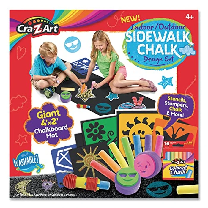 CRA-Z-Art Indoor Outdoor Sidewalk Chalk Design Set by Cra-Z-Art - Used - Very Good condition - US$10.98