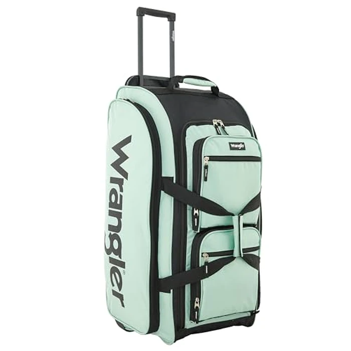 Wrangler 30" Wesley Rolling Duffel Bag, Seaform, Large 30-Inch, Wesley Rolling Duffel Bag by Wrangler - Used - Good condition