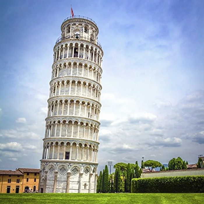 Yeele 7x7ft Thin Photography Background Italy Leaning Tower of Pisa Aristotle Grass Field Famous Outdoor Scenery Children Baby Portraits Backdrop Photo Booth Shooting Vinyl Wallpaper Studio Props by Yeele - Used - Good condition - CA$33.11