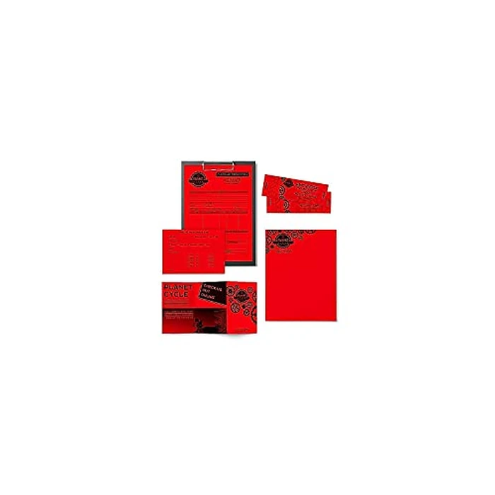 Neenah 21558 Astrobrights Premium Color Paper, 24 lb, 8.5 x 11 Inches, 500 Sheets, Re-Entry Red by Neenah - Image 6