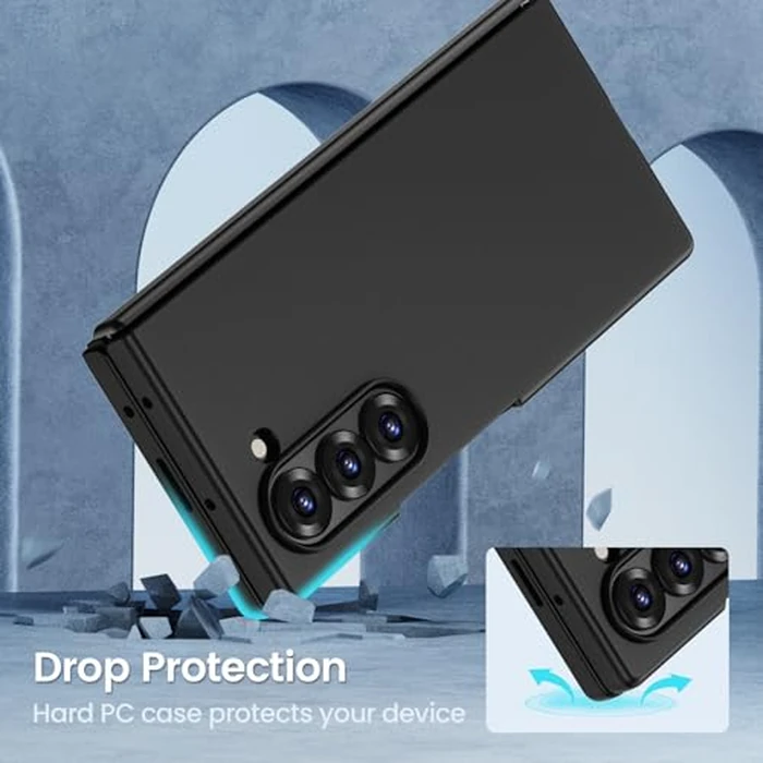 Maxdara for Z Fold 6 Case with Privacy Screen Protector, Support Wireless Charging Thin Cover, Hard PC Protective Phone Case for Samsung Galaxy Z Fold 6 (Black) by Maxdara - Image 8