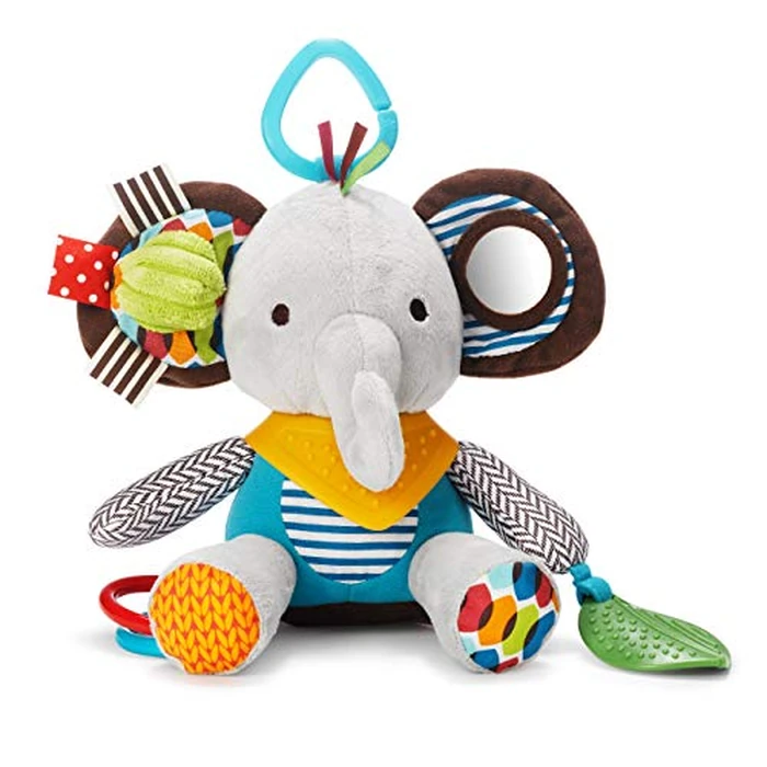 Skip Hop Bandana Buddies Baby Activity and Teething Toy with Multi-Sensory Rattle and Textures, Elephant by Skip Hop - Used - Very Good condition