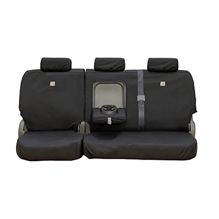 Covercraft Carhartt Super Dux SeatSaver Custom Seat Covers | SSC8526COBK | 2nd Row 60/40 Bench Seat | Compatible with 2021-2022 Ford F-250/F-350 Crew Cab | Black by Covercraft - Used - Very Good condition - CA$439.84