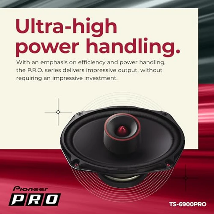 PIONEER P.R.O. Series TS-6900PRO 6” x 9” 2-Way Speakers (Pair) - 600W Max, Perfect for High-SPL Builds and Pro-Level Car Audio by PIONEER - Image 4