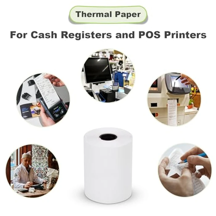 MFLABEL 2 1/4" x 50' Thermal Paper Cash Register POS Receipt Paper (50 Rolls) by MFLABEL - Image 3