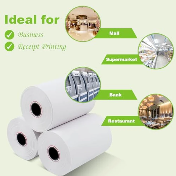 MFLABEL 2 1/4" x 50' Thermal Paper Cash Register POS Receipt Paper (50 Rolls) by MFLABEL - Image 4