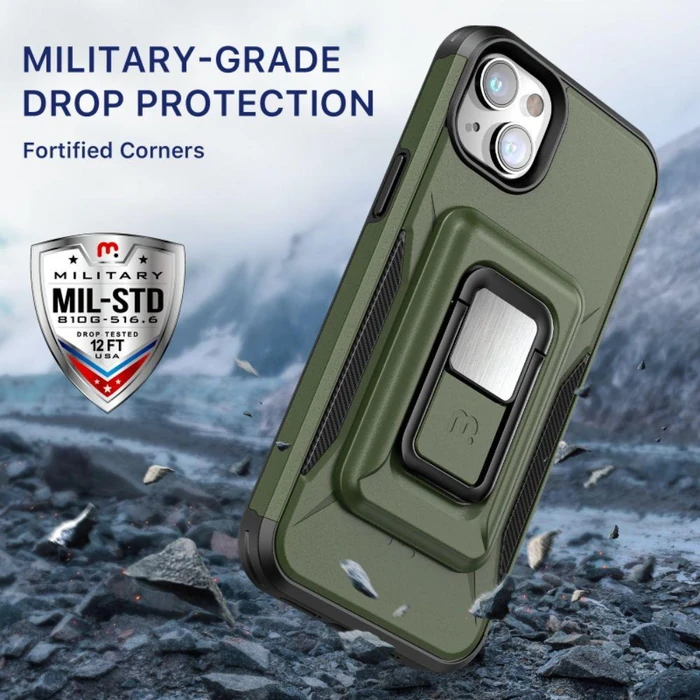 MyBat Pro Stealth Series Phone Case with MagKick for iPhone 14 Plus - Green - Premium by MyBat Pro - Image 4