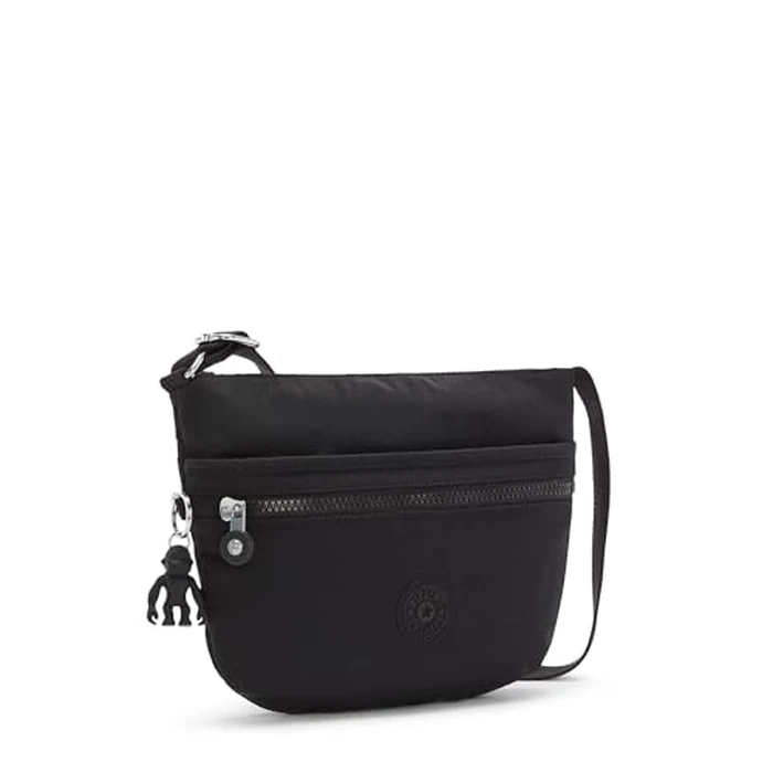 Kipling womens Womenâ€(TM)s Arto Small Bag, Lightweight Everyday Purse, Casual Nylon Shoulder Crossbody Handbag, Black Noir, 9.75 L x 8.25 H 1.25 D US by Kipling - Image 4