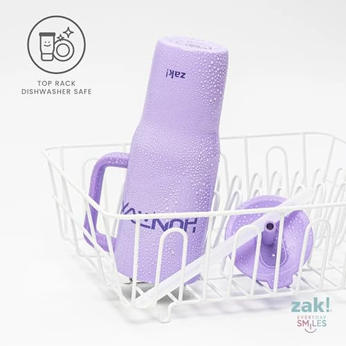 Zak Designs KPop Demon Hunters Sutton Travel Tumbler for On the Go, 30oz Stainless Steel with Vacuum Insulation, Silicone Straw, and Carry Handle for Cold Drinks (Huntrix) by Zak Designs - Image 7