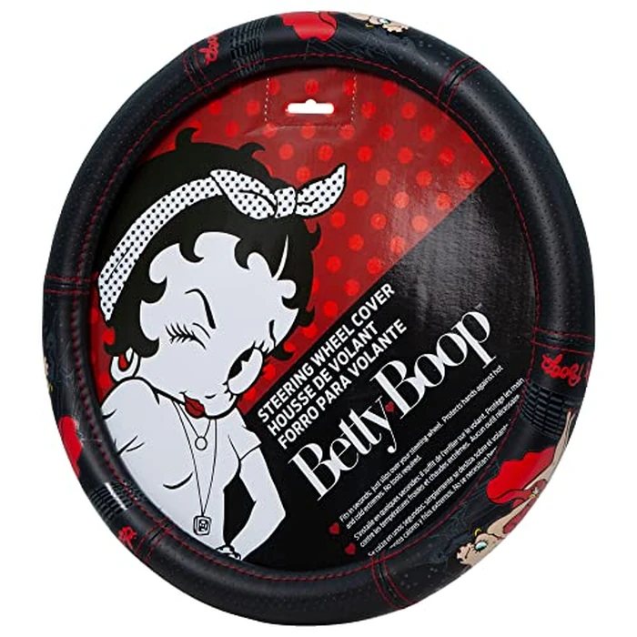 Plasticolor 006783R01 Betty Boop Skyline Speed Grip Steering Wheel Cover by Plasticolor - Used - Very Good condition - US$21.31