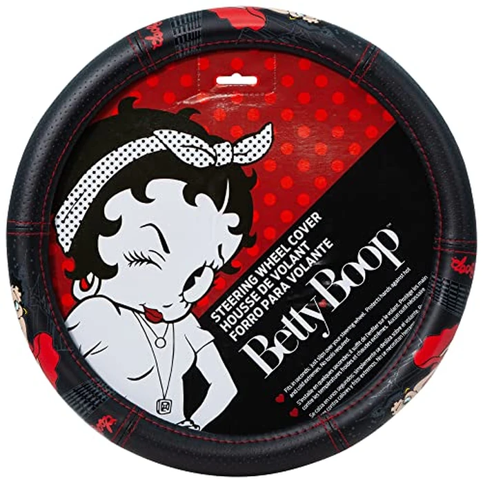 Plasticolor 006783R01 Betty Boop Skyline Speed Grip Steering Wheel Cover by Plasticolor - Image 2