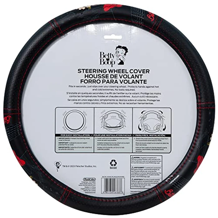 Plasticolor 006783R01 Betty Boop Skyline Speed Grip Steering Wheel Cover by Plasticolor - Image 3