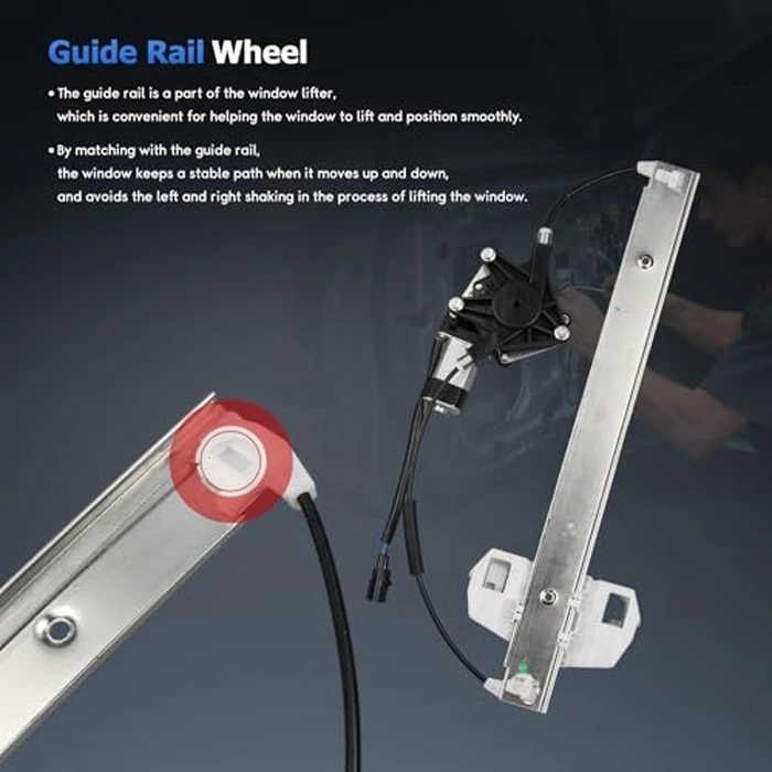 OTO-K Front Side Passenger Window Regulator With Motor Assembly Compatible with Jeep Wrangler 2007-2017,Wrangler JK 2018,748-913 by OTO-KAUTOPARTS - Image 7