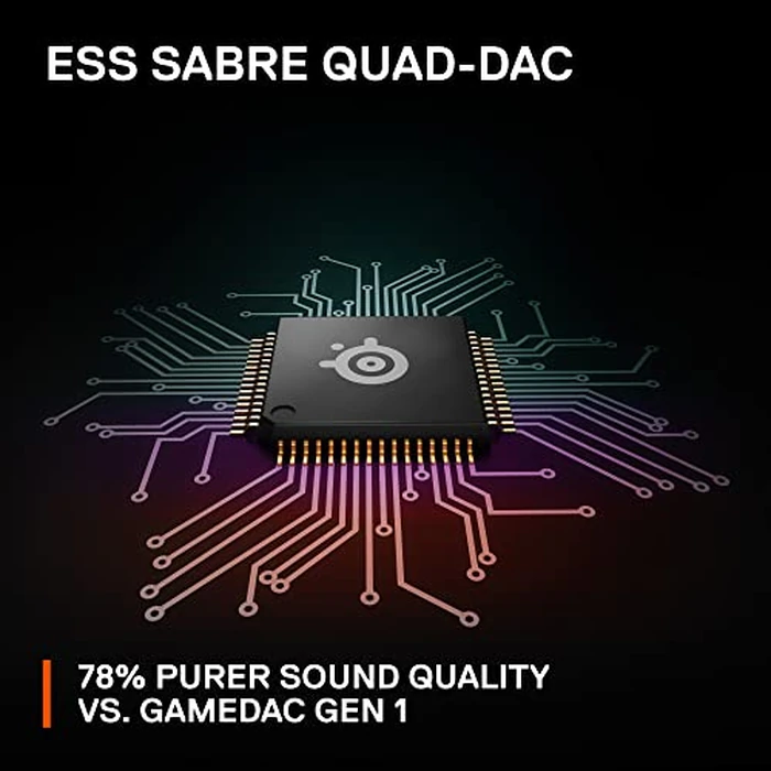 SteelSeries Arctis Nova Pro Multi-System Gaming Headset - Premium Hi-Fi Drivers - Hi-Res 360 degrees Spatial Audio - GameDAC Gen 2 - ESS Sabre Quad-DAC - Stealth Retractable Mic - PC, PS5, PS4, Switch by SteelSeries - Image 7