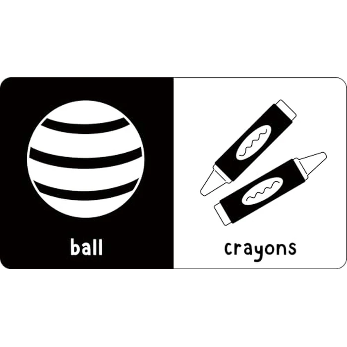 My Little Black and White Board Book Library - Set of 5 High Contrast Board Books (What Does Baby See?) by PETER PAUPER PRESS - Image 4