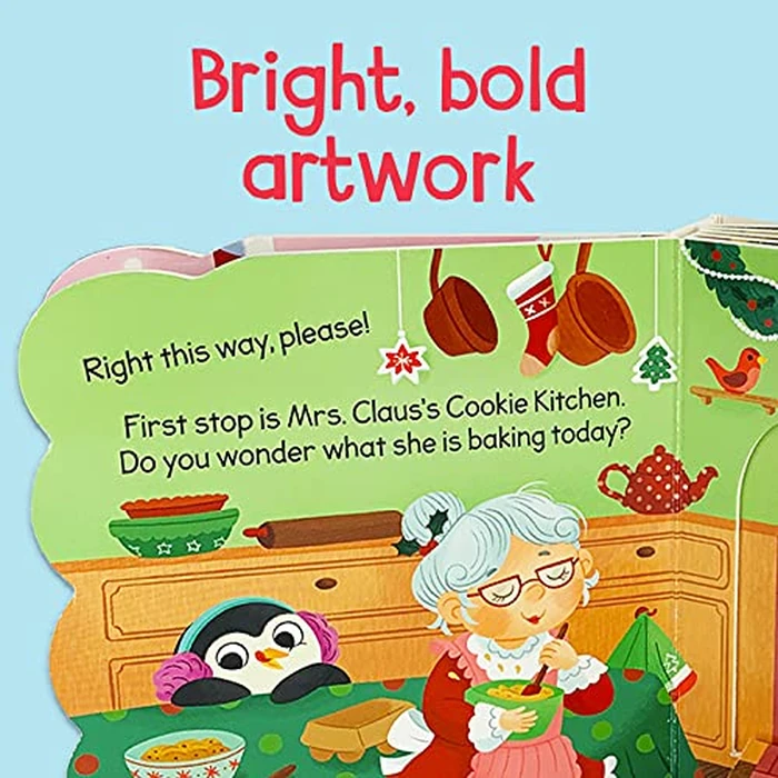 Santa's Workshop: A Christmas Lift-a-Flap Board Book for Babies and Toddlers by Cottage Door Press - Image 4