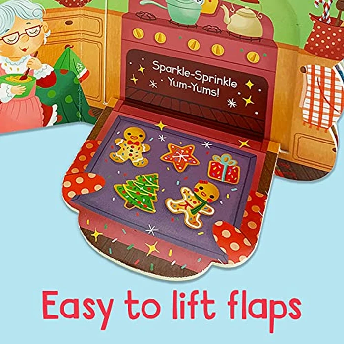 Santa's Workshop: A Christmas Lift-a-Flap Board Book for Babies and Toddlers by Cottage Door Press - Image 5