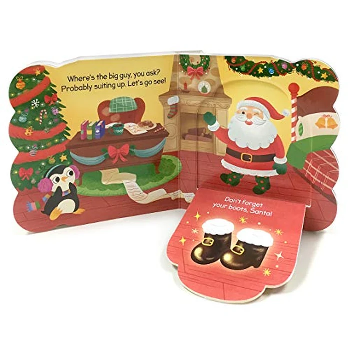Santa's Workshop: A Christmas Lift-a-Flap Board Book for Babies and Toddlers by Cottage Door Press - Image 6